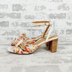 Kensie Kadence Floral Summer Ankle Buckle Block Heel Sandals i427